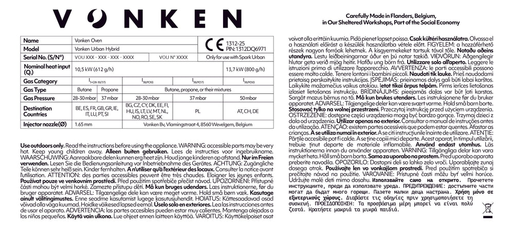 Vonken Urban + Module A Gaz
